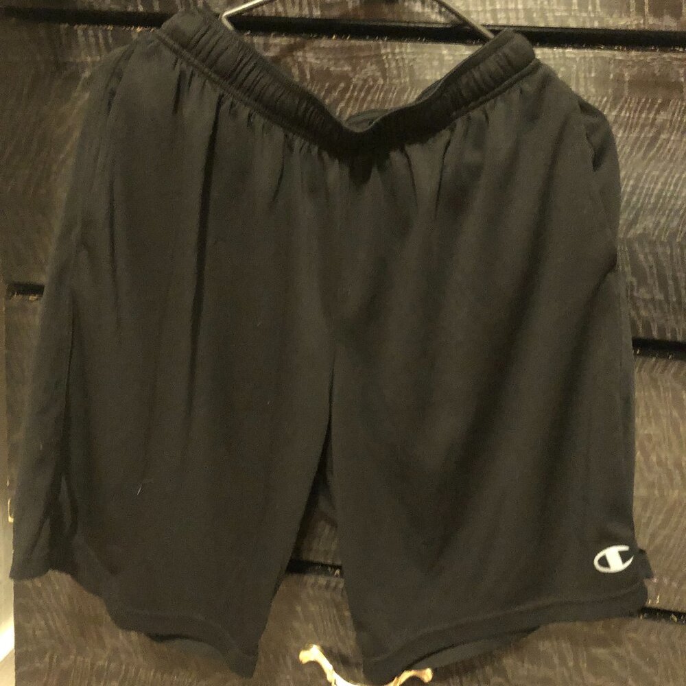 Men's Champion Black Athletic Shorts Size L